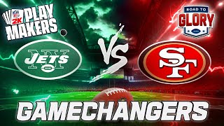 NFL2K PLAYMAKERS GAMECHANGERS Monday Night Football 9924 JETS vs 49ERS [upl. by Hedve68]