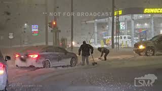 11302024 Buffalo New York  Lake Effect Snow Pummels Southtowns  Highmark Stadium  i90 Shots [upl. by Halverson]