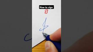 How to sign the letter S🔥 [upl. by Karen]