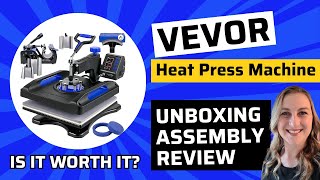 Mastering the VEVOR Heat Press 15x15 8 in 1 Unboxing Setup and Review [upl. by Belva]