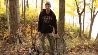 How to use a climber treestand  deerstand for bow and gun deer hunting [upl. by Billie395]