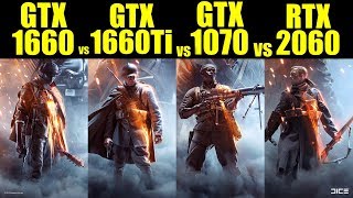 GTX 1660 vs GTX 1660 Ti vs GTX 1070 vs RTX 2060 in 7 Games  1080p  FRAMERATE TEST COMPARISON [upl. by Eceinehs]