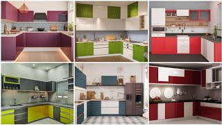 Kitchen Cabinet Color Combinations  Modular Kitchen Colors amp Ideas [upl. by Normie]