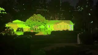 2024 Projection Mapping Halloween Show powered by Mack Tech [upl. by Zenitram994]