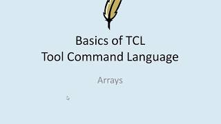 TCL Lecture 5  Arrays and Loops  for loop and foreach loop  Associative Arrays [upl. by Gnen]