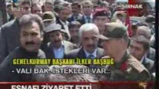 Orgeral Başbuğdan Şırnak ziyareti Herkesle Tek Tek Tokalaştı 20090423 [upl. by Diver864]