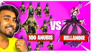 100 ANUBIS VS BELLANOIR BATTLE  TECHNO GAMERZ [upl. by Akienat]