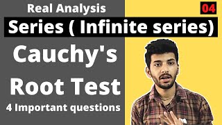 Cauchys root test for convergence of Infinite series  Real analysis [upl. by Nefen]