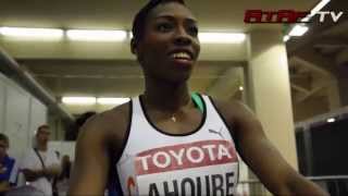 Murielle Ahoure  CIV at Moscow 2013 World Athletics Championships [upl. by Daffi602]