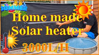 Pool solar heater solar zwembad verwarming [upl. by Netsrek]