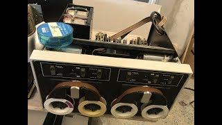 PDP1105 computer booting RT11 from TU56 DECtape [upl. by Ailegave]