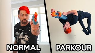 ALL NEW Parkour VS Normal People In Real Life [upl. by Yendor]