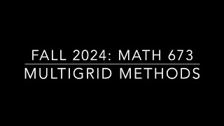 Lecture 23 Multigrid Code Demo [upl. by Suilienroc]