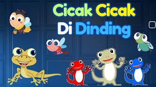 Lagu Cicak Di Dinding Indonesia  Lagu Anak Indonesia Populer  Ceria Kids Song [upl. by Adnilak850]