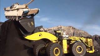 Komatsu PampH L2350 the worlds largest wheel loader [upl. by Gwenny]