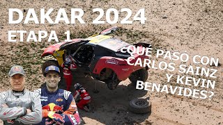 DAKAR 2024 ¡Fin de la Etapa 1 Carlos Sainz y Kevin Benavides declaran Disponible en español [upl. by Arracat]