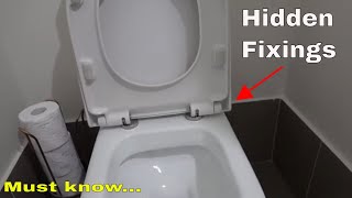 How to fix a toilet seat with hidden fixings [upl. by Rintoul600]