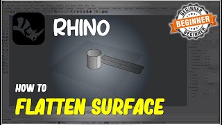 Rhino How To Flatten Surface [upl. by Edouard]