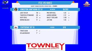 Footscray 1st XI v Kingston Hawthorn 1st XI Day 1 [upl. by Kennet]