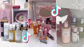 Satisfying Skincare Unboxing amp Restocking ASMR🎀  TikTok Restocking Organizer [upl. by Urial719]