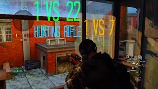 1 vs 22 Hunting Rifle Intense Comeback Time over  1 vs 7 The Last Of Us Multiplayer [upl. by Ayokal145]