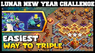 Easily Way To 3 Star Lunar New Year Challenge 2024 Clash Of Clans [upl. by Yrakaz]