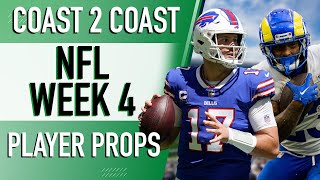 Best NFL Week 4 Player Props  NFL Prop Bets Today [upl. by Einnaffit]