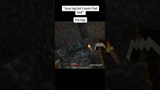 Average minecraft lag 😵 minecraft shorts minecraft [upl. by Naellij733]