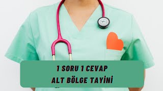 ALT BÖLGE TAYİNİ  1 SORU 1 CEVAP [upl. by Aicemak]