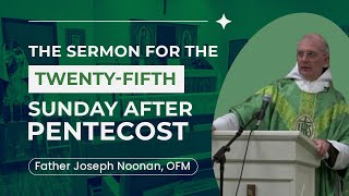 Sermon for the TwentyFifth Sunday After Pentecost with Fr Joseph Noonan OFM [upl. by Adigirb243]