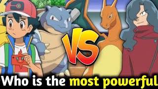 Ash vs Tobias  Blastoise vs Charizard  ash ultimate Pokemon  Pokemon in Hindi [upl. by Lehar]