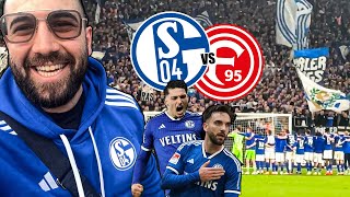 FC SCHALKE 04 vs FORTUNA DÜSSELDORF STADIONVLOG 🔵⚪️ Mein erstes Mal im Stadion 🥹💪 [upl. by Anitsrik]