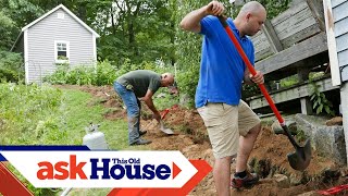 How to Run Underground Power to a Shed  Ask This Old House [upl. by Batty]