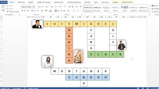 Como hacer un crucigrama en word [upl. by Ruperto]