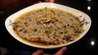 EASY Chinese minced pork  meatloaf with preserved turnips recipe [upl. by Aneer74]