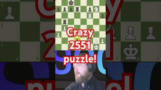 Crazy 2551 puzzle chess chesspuzzle chesstactics [upl. by Gib322]