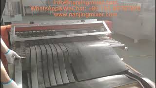 Vulcanized Rubber Sheet Slitting [upl. by Ttegdirb]