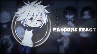 FANDOMS react to each other  Killua  HUNTER X HUNTER  ruseng 18 🌙 [upl. by Llennhoj9]