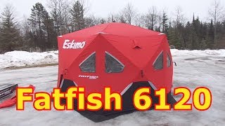 Ice Fishing  Setting Up The Eskimo Fatfish 6120 [upl. by Korry]