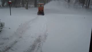 Snow Blowing with my 1976 C120 Wheel Horse [upl. by Arot]