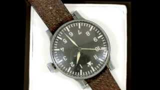 Wempe World War II Luftwaffe Pilots Wrist Watch  Vintage Circa 1941  AC Silver W7087 [upl. by Maryann282]