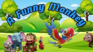 A Funny Monkey  Monkey Story  Monkey Cartoon  Monkey wale Cartoon  Bandar wale cartoon [upl. by Thurmond616]