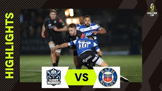 Highlights  Glasgow Warriors v Bath Rugby Round 4  EPCR Challenge Cup 202223 [upl. by Eiramyelhsa]