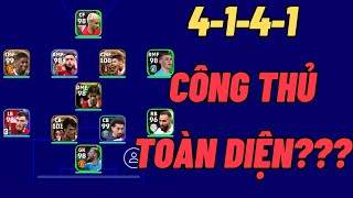 【4141 FORMATION】XÂY DỰNG LỐI ĐÁ TOÀN DIỆN kbuta efootball2023mobile efootball [upl. by Spector]