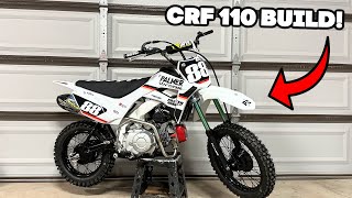 INSANE Build On Crf 110 Dirt Bike [upl. by Asertal]