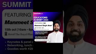 We are thrilled to announce that Manmeet Singh Akali will attend the EDUCATORS SUMMIT 2024 [upl. by Enisaj2]