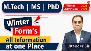 Get all updates of MTechMSDirect PhDPhDFPM winter admissions 202324 IITs amp IIM on YourPedia [upl. by Naicad]