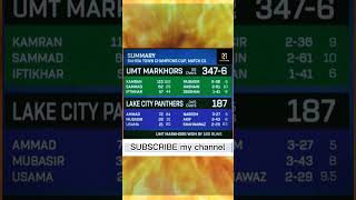 UMT Markhors vs Lack City Panthers Highlights Match 1 Champions Cup 2024 cricket cricketdose [upl. by Roach]