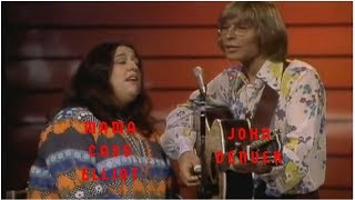 John Denver amp Cass Elliot  Leaving On A Jet Plane 08191972 [upl. by Pandora204]