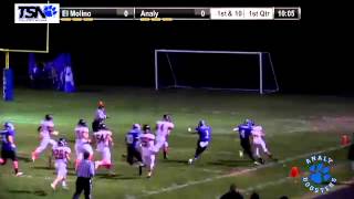 Analys 1 Kerr Johnson scores on a 44 yard strike from 12 Will Smith on the Tigers first play of t [upl. by Armil]